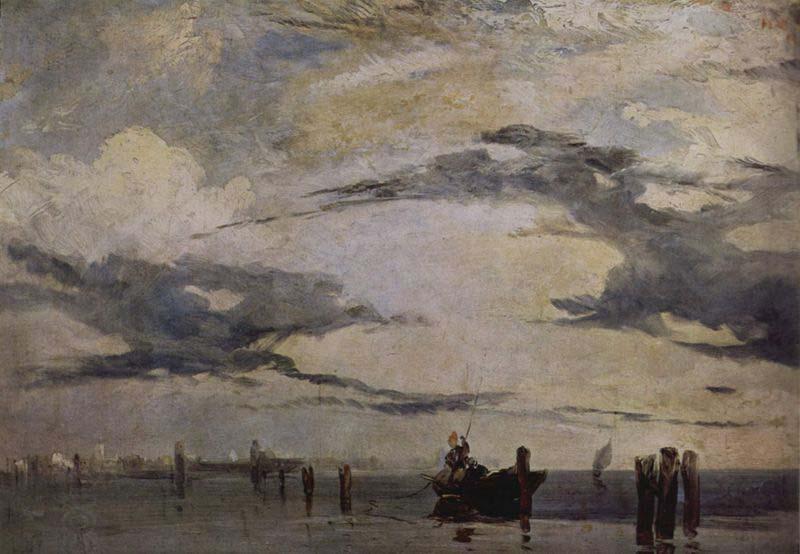 Richard Parkes Bonington View of the Lagoon Near Venice China oil painting art